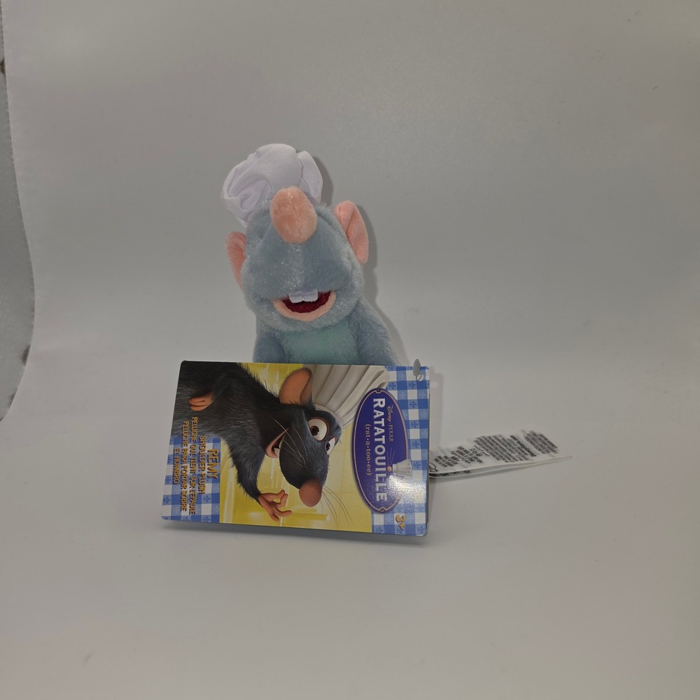 Disney Ratatouille Remy Shoulder Plush Unisex OS Blue NWT Magnetic Chef Rat